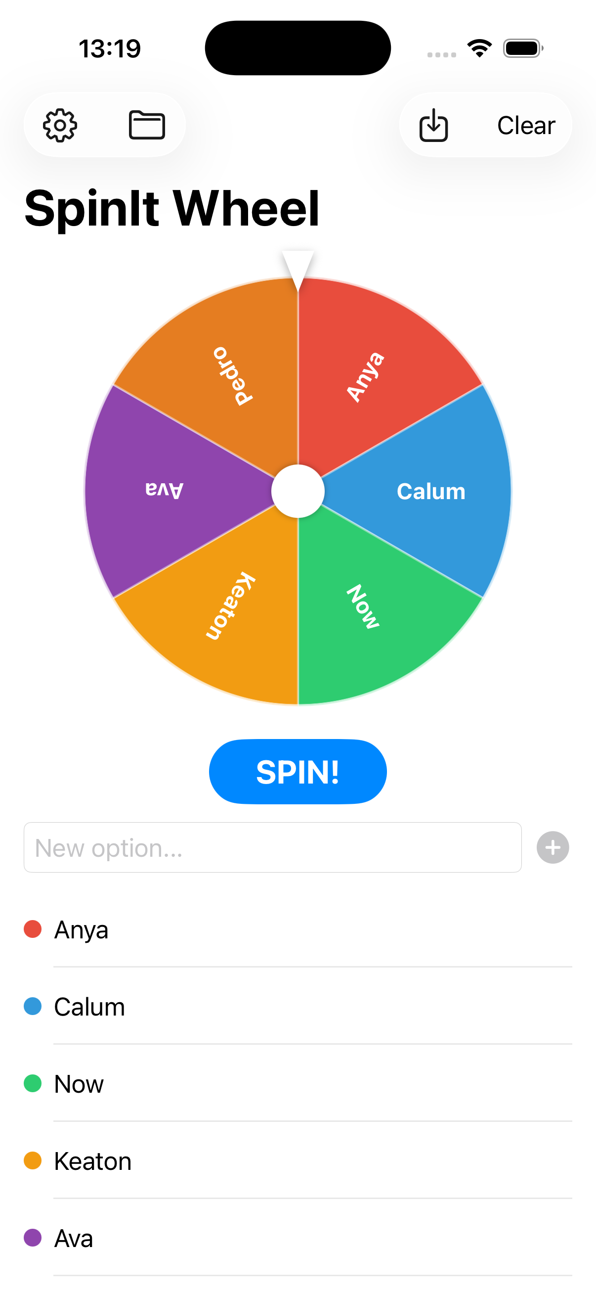 SpinIt Wheel with custom options
